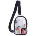 Borsa sportiva trasparente in PVC Valstrend, mini tracolla impermeabile e resistente all'acqua per viaggio e sport.