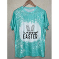 T-shirt donna Valstrend Fashion stampata in tie-dye con collo rotondo, stile casual e colorato, vista frontale.