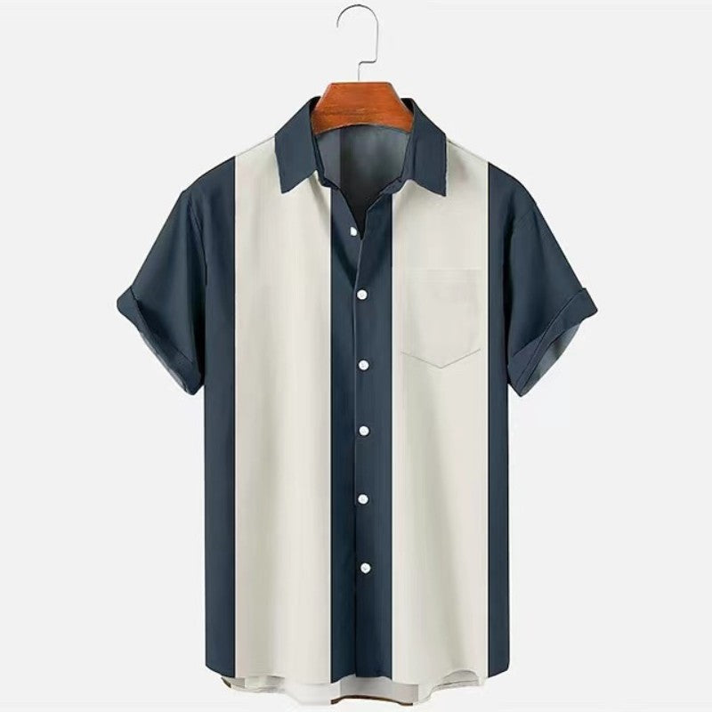 Maglietta casual da uomo con stampa digitale 3D Valstrend, design moderno e dettagli vivaci, tessuto morbido e comodo.