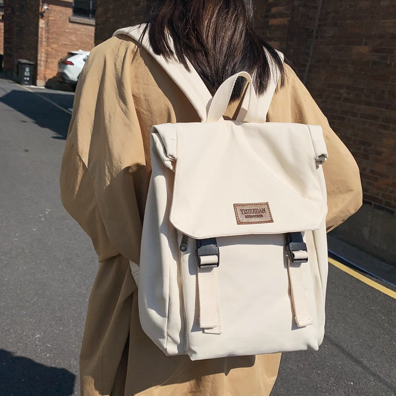 Zaino in tela Valstrend per ragazze, scuola superiore, scuola media, con scomparti spaziosi e design giovane.