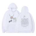 Felpa con cappuccio 2D stampa cartoon, morbida e comoda, brand Valstrend, design con testo in stile cartone animato.