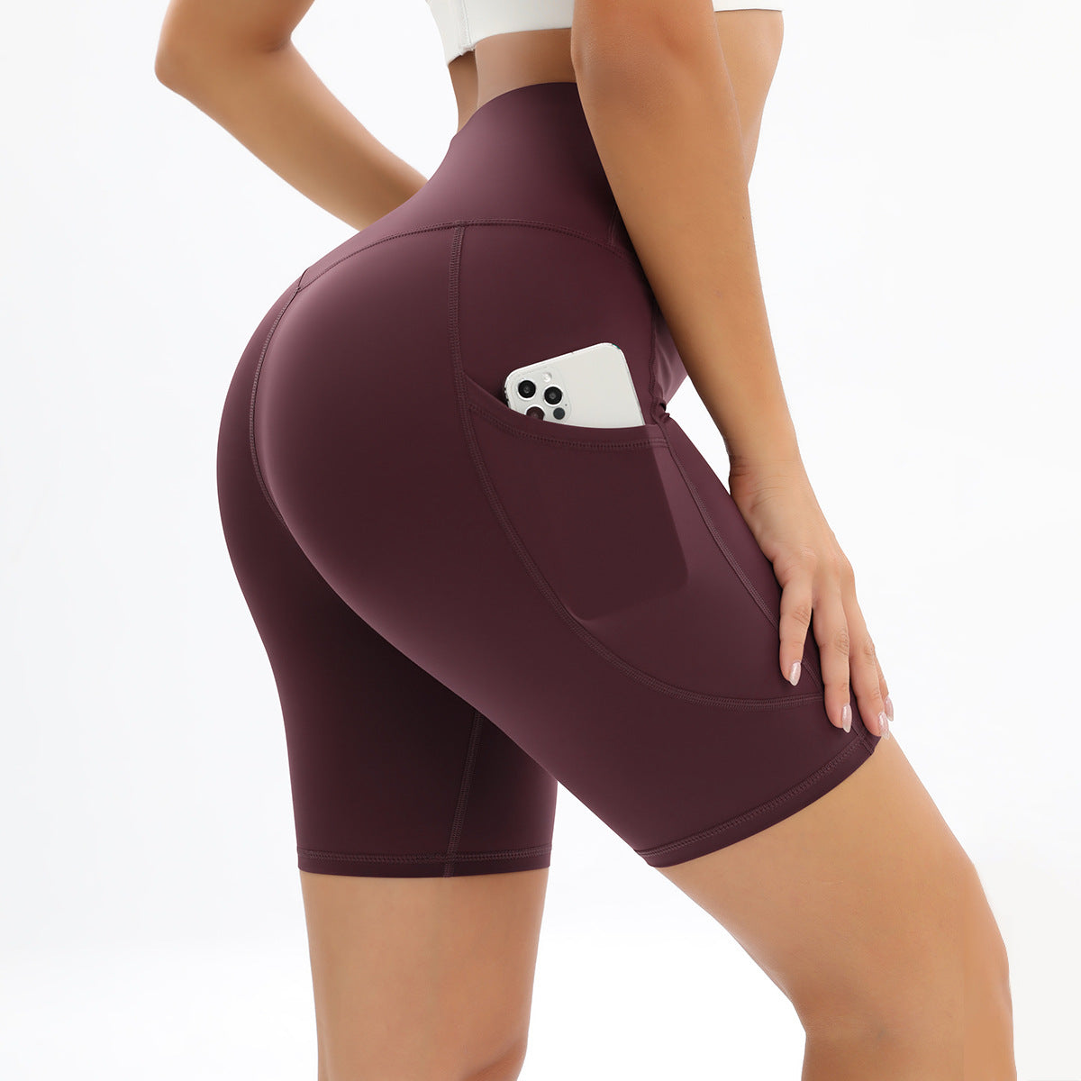 Leggings sportivi da donna Valstrend, con vita alta e effetto sollevamento dei fianchi, tessuto elastico e confortevole.