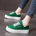 Sneakers donna Valstrend in pelle con stampa leopardata, suola piatta e design estivo e primaverile.