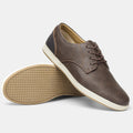 Scarpe da uomo casual in pelle comoda, taglia over, stile sneakers Valstrend con suola robusta e design semplice.