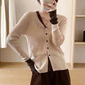 Wool Sweater Cardigan Temperament Long Sleeve Coat