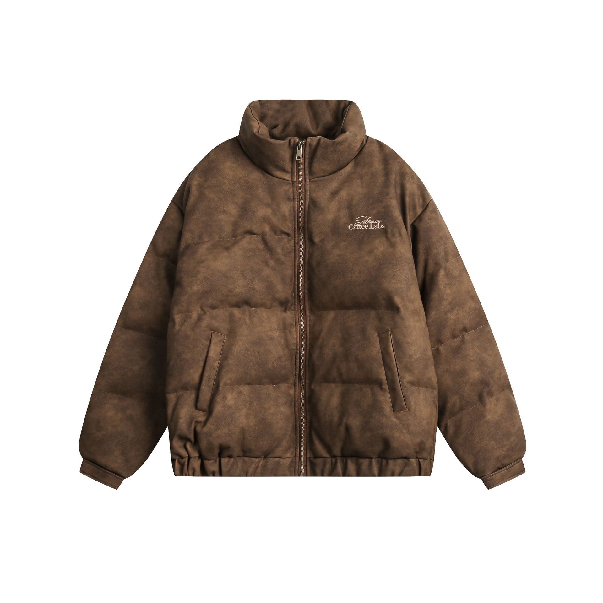 Cappotto vintage in pelle PU retrò da uomo Valstrend, stile High Street, con design classico e dettagli eleganti.
