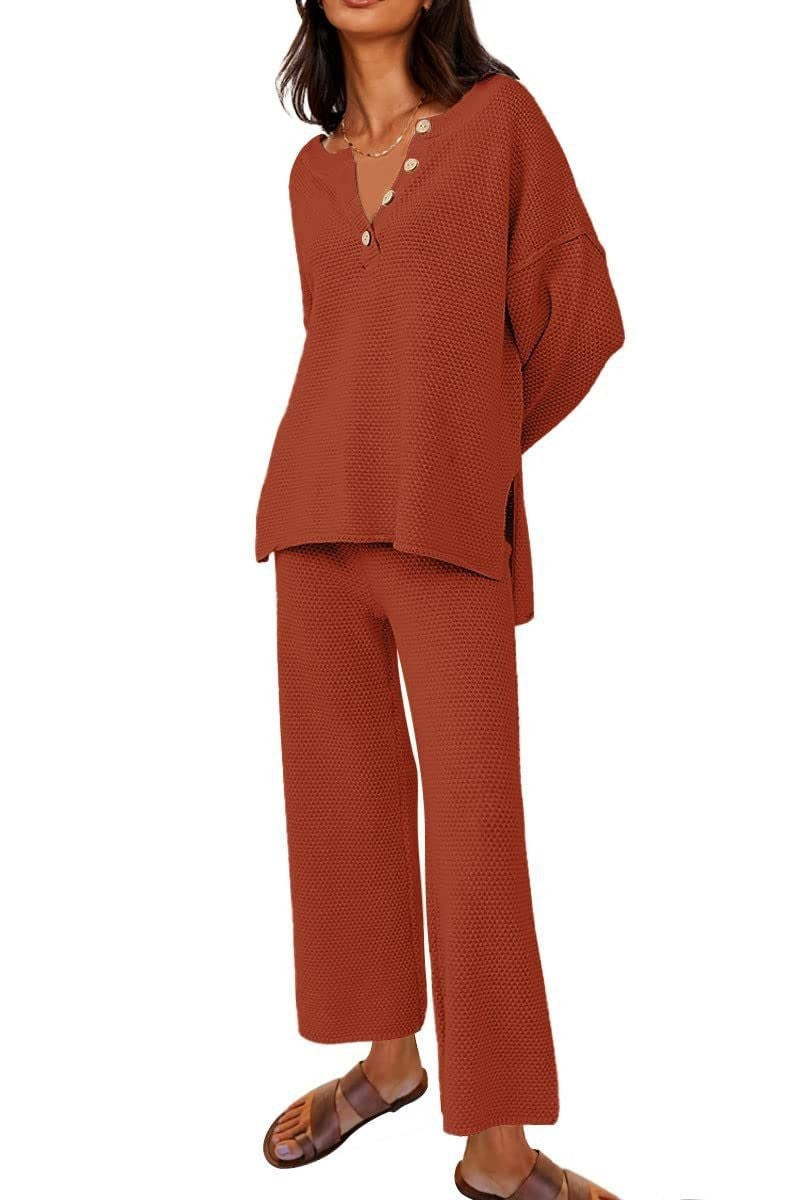 Completo da donna Valstrend, tuta two-piece in tessuto colorato, stile casual e comodo, ideale per il relax e il tempo libero.