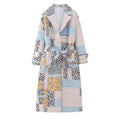 Giacca in cotone imbottito con tasca retro e vita in contrasto, stile retrò, marca Valstrend.