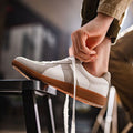 Scarpe da ginnastica estive retro originali tedesche da uomo Valstrend, design classico e comfort estivo.
