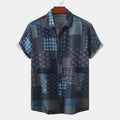 Camicia casual da uomo taglia europea Valstrend, tessuto leggero, collo classico, maniche lunghe, colore blu chiaro.