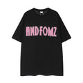 Letter Patch Embroidered Short Sleeve Loose