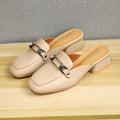 Décolleté mules Valstrend con punta quadrata e tacco chunky, scarpe femminili comode e eleganti in stile slippers.