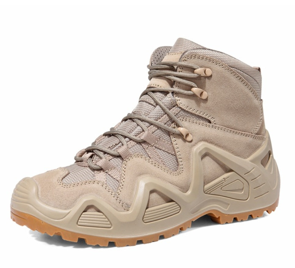 Scarpe da trekking militari mid-top Valstrend, stivali da combattimento outdoor con suola robusta e design resistente.