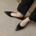 Scarpe basse con punta affilata colorate in stile retrò per donna, marca Valstrend, modello con design elegante e colorato.