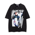 Abstract Pattern Printed Short Sleeve