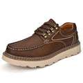 Scarpe casual in pelle vera Valstrend con suola spessa e design versatile, ideali per aumentare l'altezza e uno stile alla moda