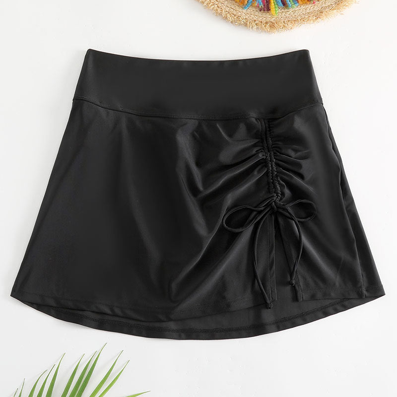 Bikini shorts da donna Valstrend con fiocco laterale, design a laccetti per il mare e il tempo libero.
