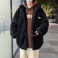 Giacca in pile polar da uomo con collo alzato e stile alla moda, marca Valstrend, tessuto caldo e confortevole.