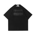 Inkjet Letter Patch Embroidered T-shirt
