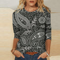 Top casual da donna Valstrend con stampa 3D, tessuto morbido e design alla moda, ideale per il look quotidiano.