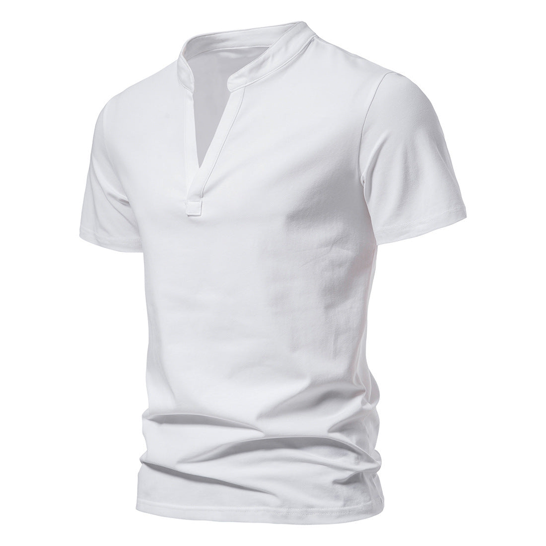 Men's Deep V-neck Short-sleeved T-shirt Stretch Bottoming Shirt