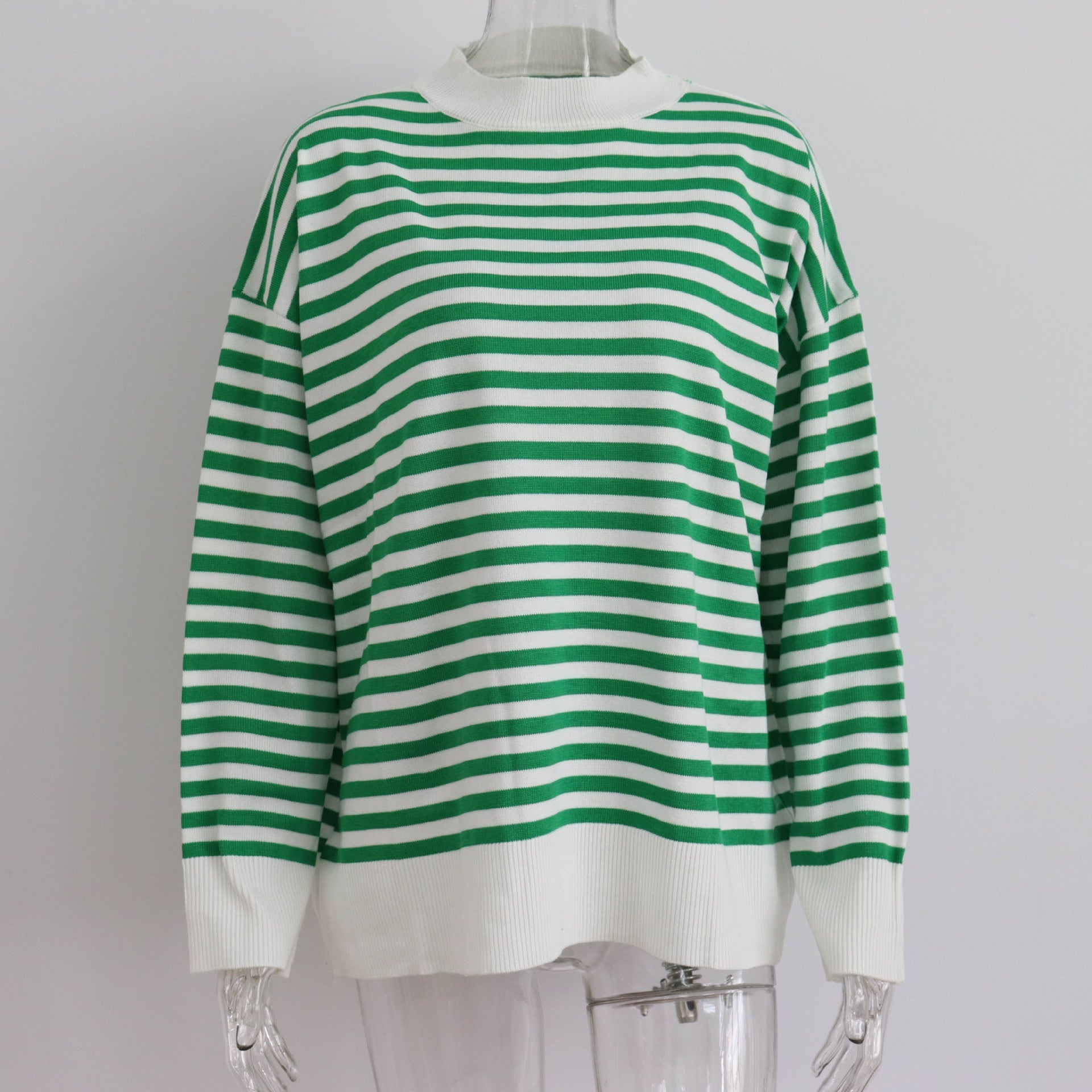 Maglione donna casual Valstrend con collo rotondo, pullover in lana, abbigliamento caldo e comodo per l'inverno