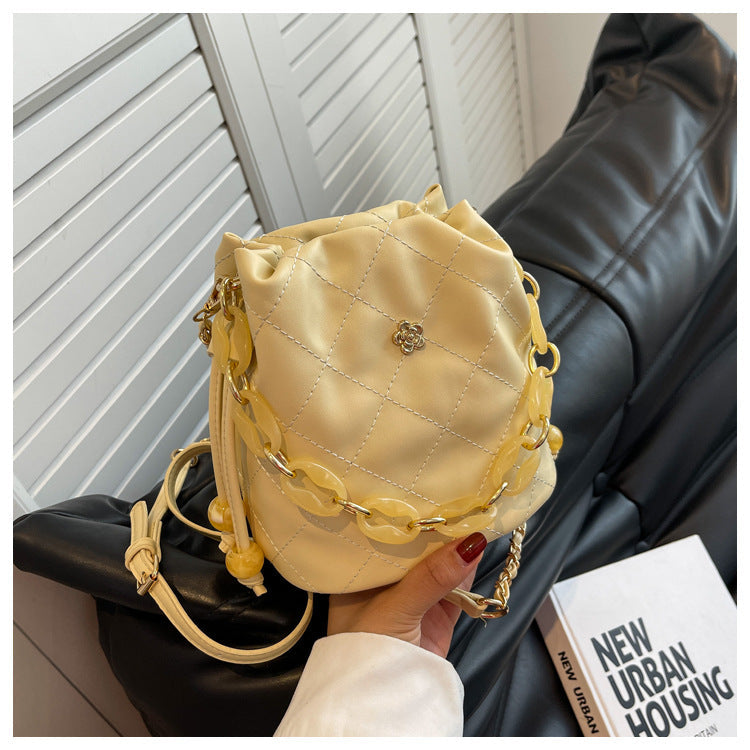 Borsa a tracolla in stile western di Valstrend, tessuto texturizzato a quadri, donna, tracolla universale, moda trendy e casual