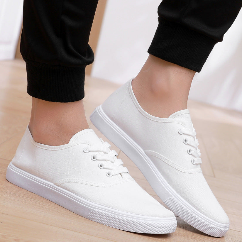 Scarpe unisex Valstrend in tela con lacci, stile casual slip-on, ideali per coppie, facili da indossare e comode.