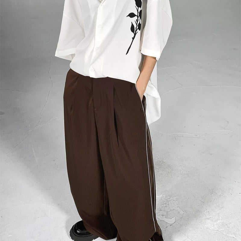 Men's Straight Drooping Trousers Loose Trendy