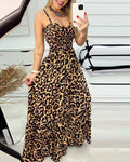 V-neck Brace Dress High Waist Temperament