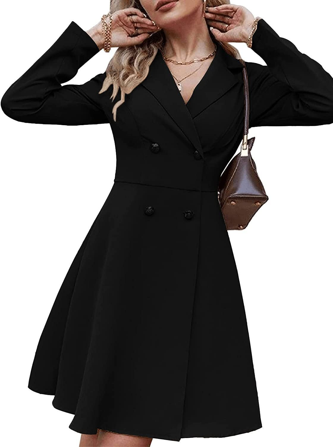 Cappotto trench lungo a doppio petto color solidale, maniche lunghe e stile slim, marchio Valstrend shop.