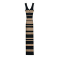 Vestito senza maniche Valstrend con scollo a V doppio, stile elegante e sottile, in maglia colorata per donna.