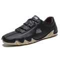 Scarpe casual da uomo in pelle artificiale di Valstrend, vista frontale con dettagli eleganti e suola resistente.