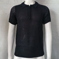 Maglione estivo slim da uomo Valstrend, tessuto a maglia leggera, colore chiaro, dettaglio del collo rotondo e vestibilità aderente