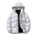 Giacca imbottita da uomo Valstrend in cotone con motivo camouflage, spessa e calda, ideale per l'inverno.