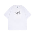 Loose Short-sleeved T-shirt Men's Dinosaur Skull Bone