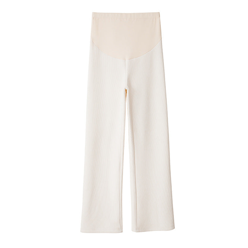 Pantaloni donna Valstrend in velluto spesso con linea ampia e gamba dritta, fodera in fleece per maggiore calore e comfort.