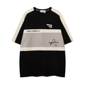 European And American Color Matching Sports Short Sleeve Men's Summer
