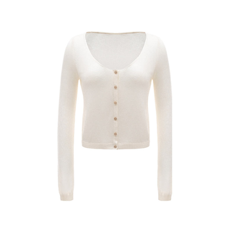 Cardigan sottile Valstrend shop per l'autunno precoce, maglione a maniche lunghe, stile leggero e caldo.
