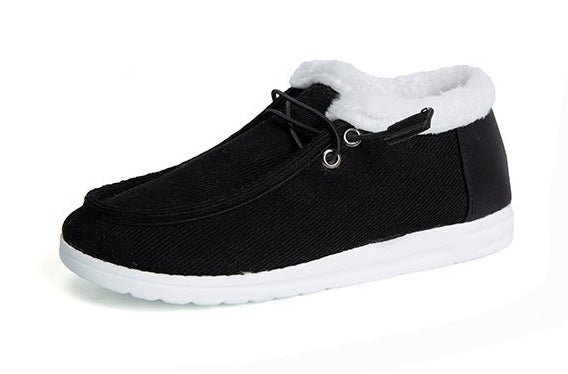Scarpe in cotone invernali da donna Valstrend con imbottitura spessa e calda, ideali per il freddo e il comfort.