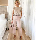 Fashion All-matching Bootleg Pants Slim Fit Slimming Draping Effect Casual Suit Pants