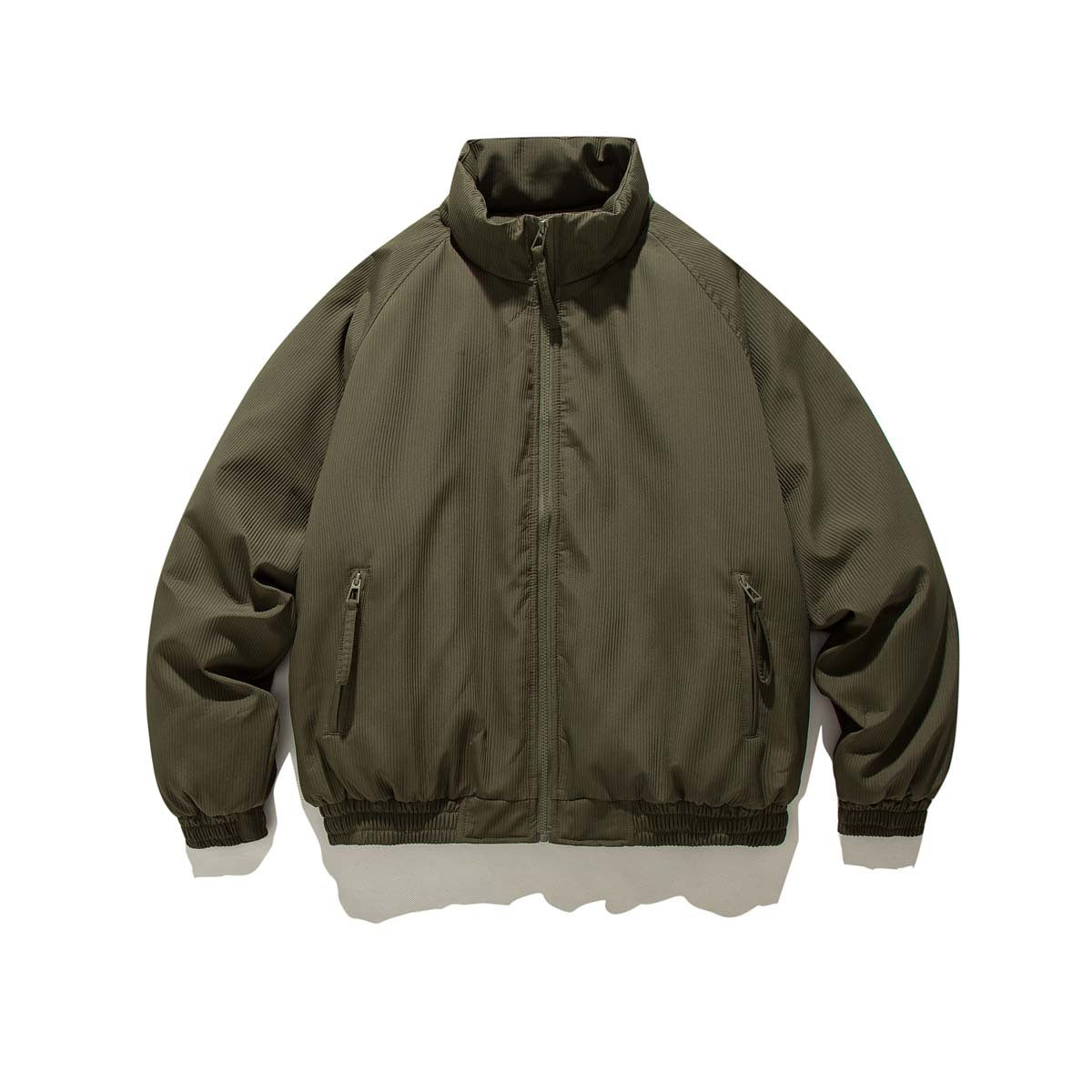 Giacca trapuntata in cotone a righe verticali, stile retrò, facile da abbinare, marca Valstrend, imbottitura calda e leggera