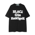 T-shirt da donna Valstrend con stampa lettera su strada a maniche corte, stile casual e alla moda.