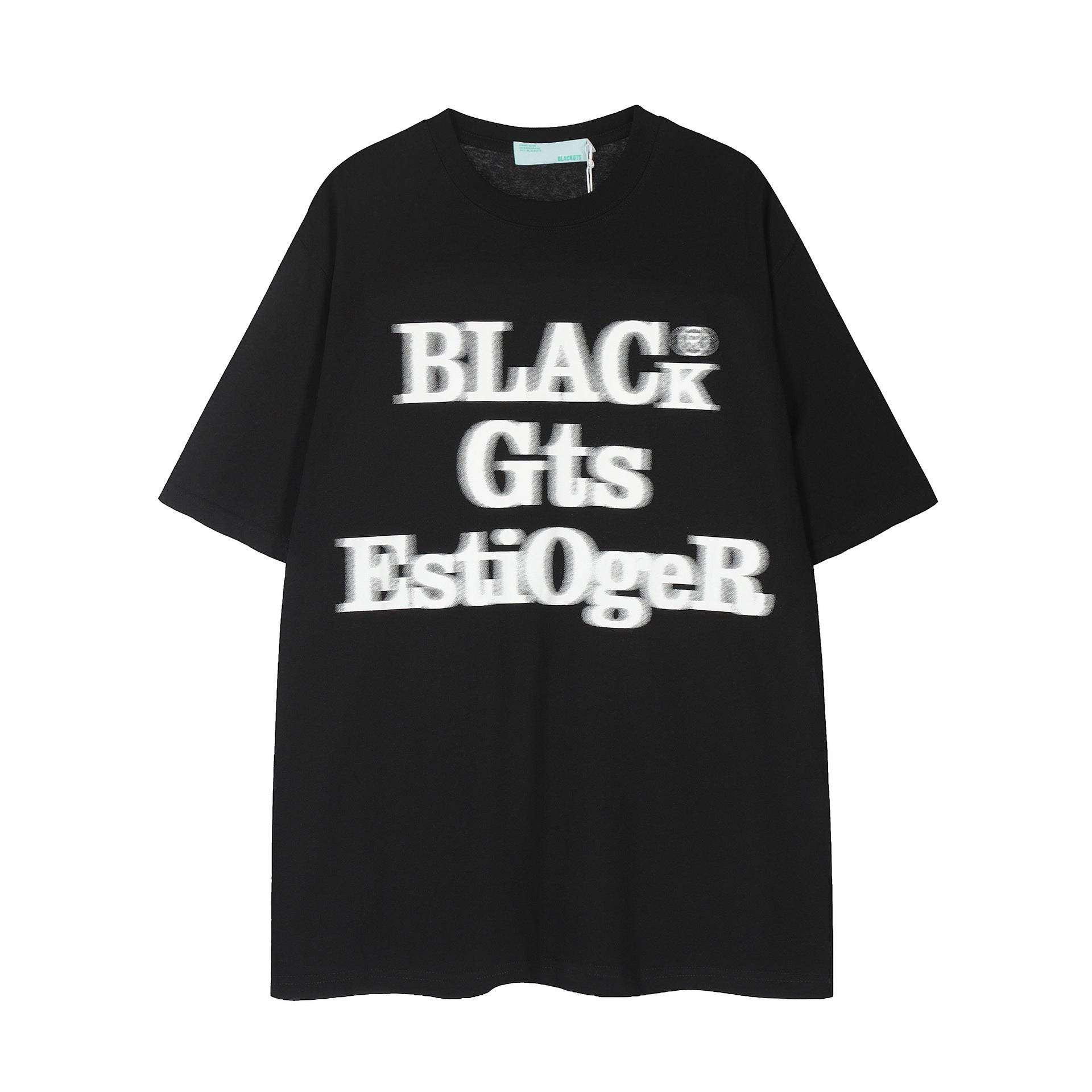 T-shirt da donna Valstrend con stampa lettera su strada a maniche corte, stile casual e alla moda.