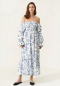 Bell Sleeve Chiffon Dress Women's Clothing