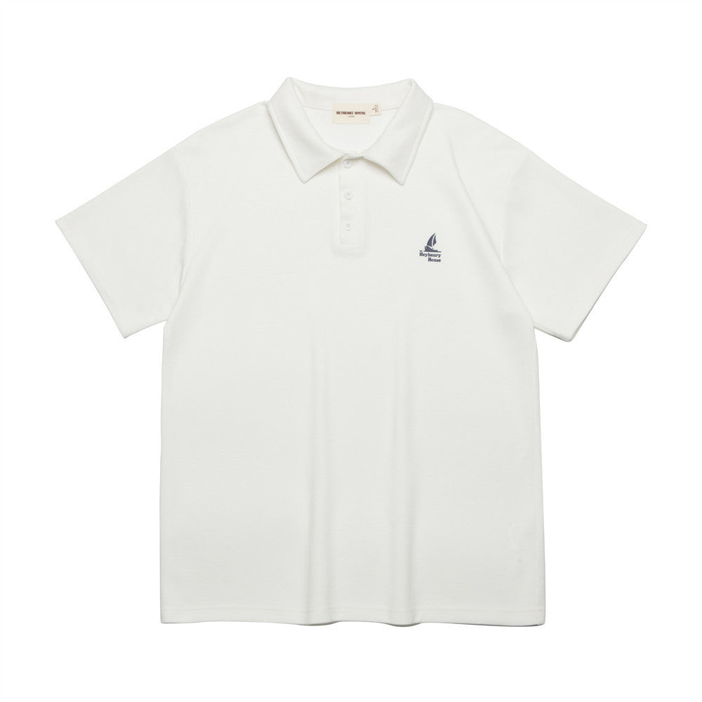 Camicia polo da uomo Valstrend con stampa iconica piccola, stile estivo semplice e leggero, ideale per look casual e fresco.