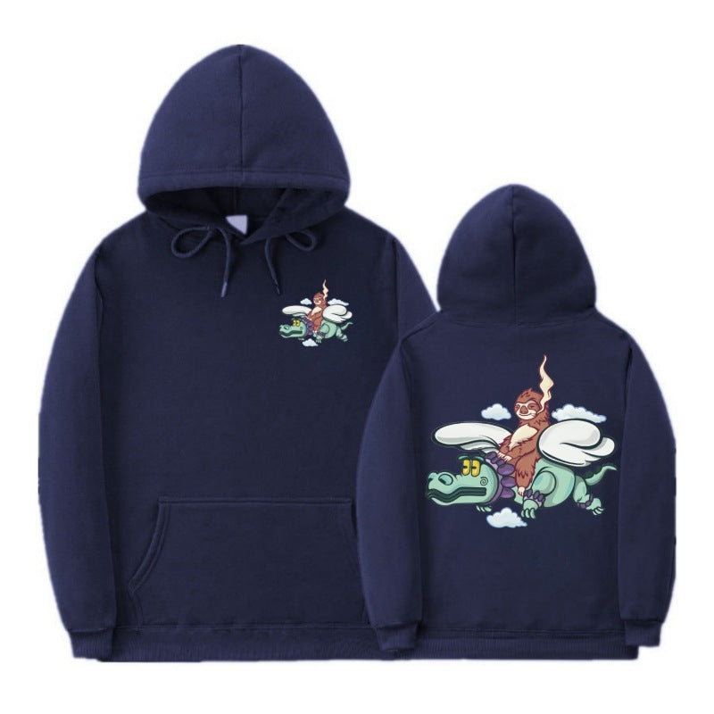 Felpa oversize da donna Valstrend con cappuccio e interno felpato, taglia grande, in tessuto morbido di colore neutro.