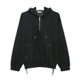 Korean Style Loose Drawstring Hooded Leisure Sports Sweater