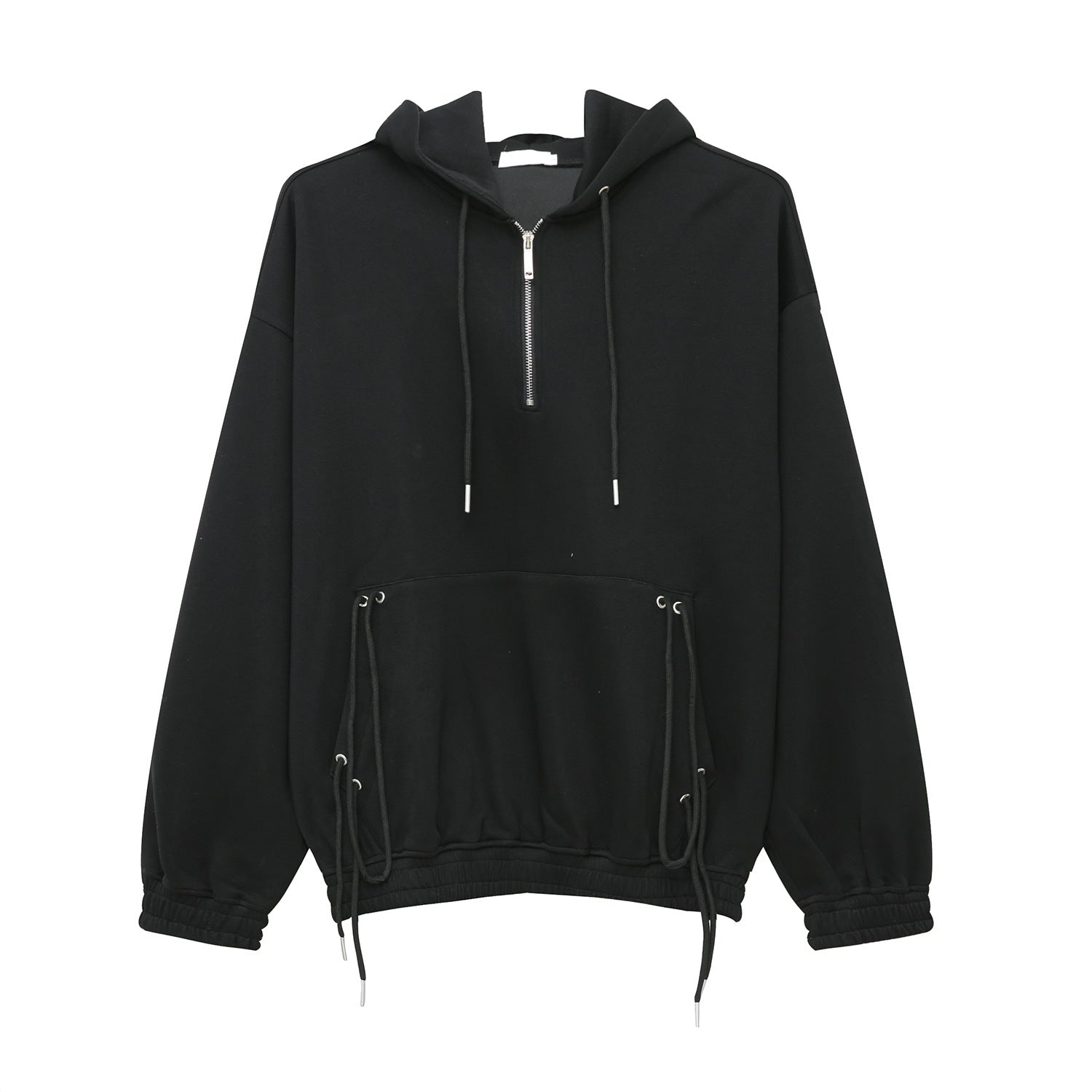 Korean Style Loose Drawstring Hooded Leisure Sports Sweater