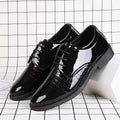 Scarpe da uomo in pelle Valstrend per autunno, stile formale business, casual britannico, scarpe eleganti in pelle marrone